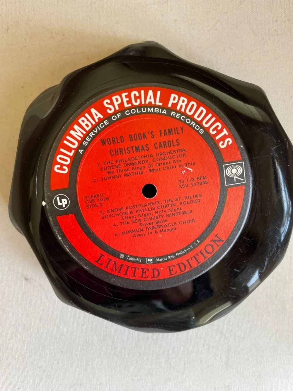 Fun Vintage LP Vinyl Record Snack Bowl
